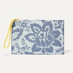 Rothy's Essential Pouch Jardin Blue NWT